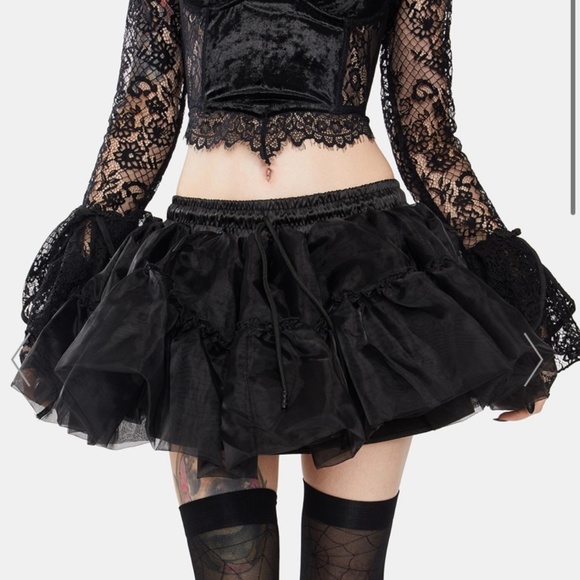 Dolls Kill Dresses & Skirts - SOLD DARK IN LOVE TUTU SKIRT PETTICOAT